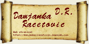 Damjanka Račetović vizit kartica